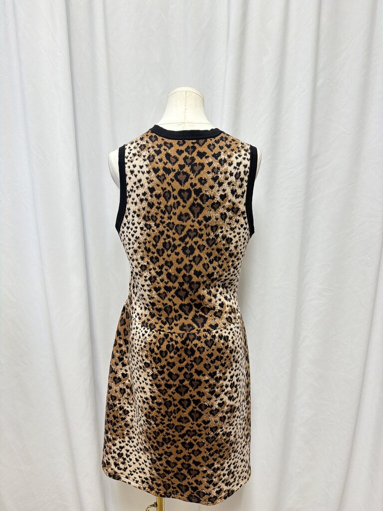 Red Valentino Animal Print Wool/Silk Blend Dress