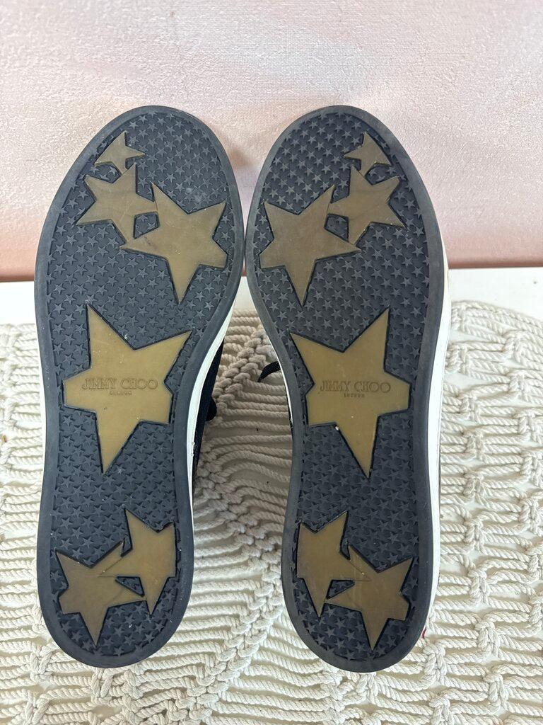 Jimmy Choo Patent/Suede Sneakers w/dustbag