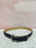 David Yurman Black Genuine Lizard Belt