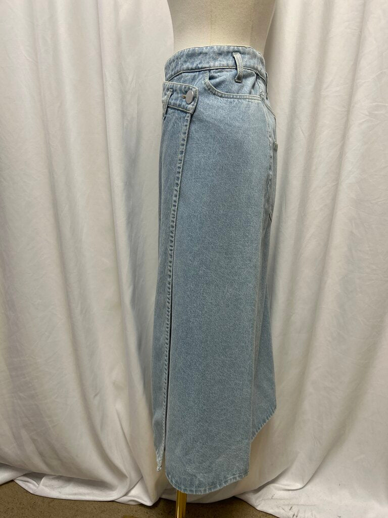 Christian Wijnants Denim Crossover Skirt
