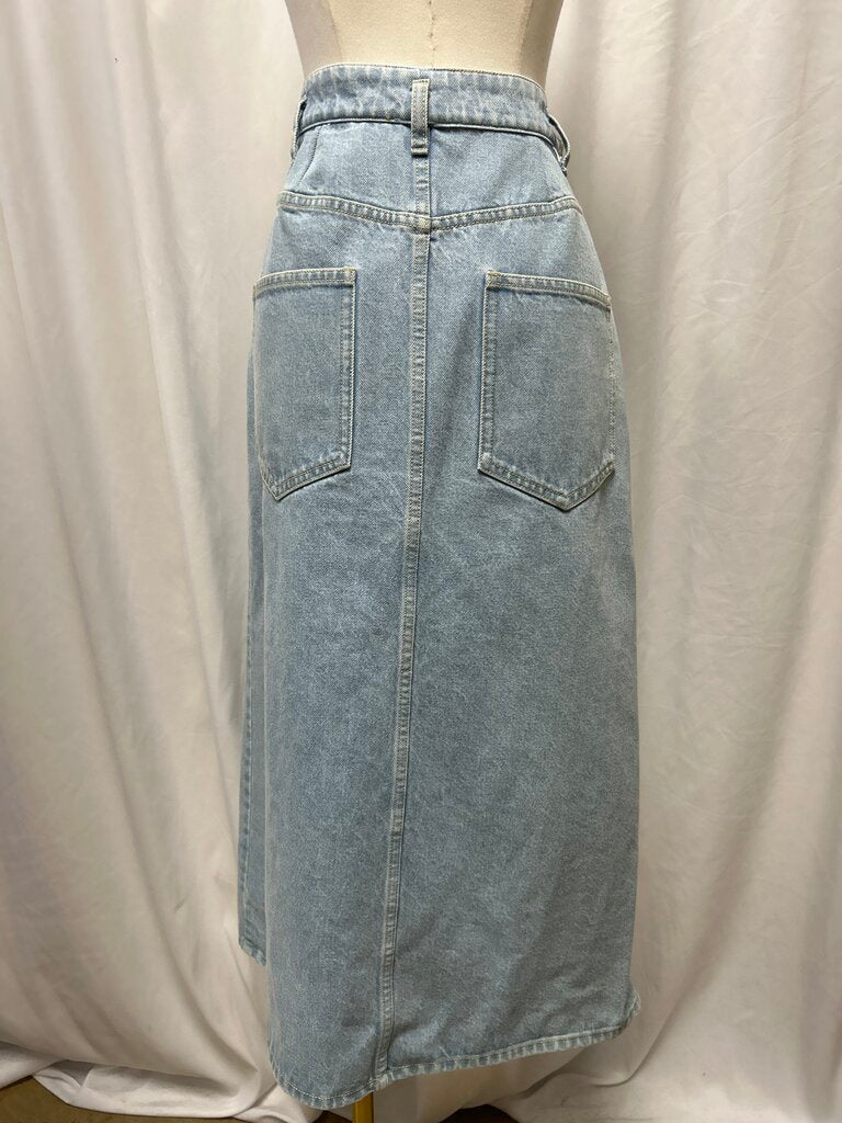 Christian Wijnants Denim Crossover Skirt