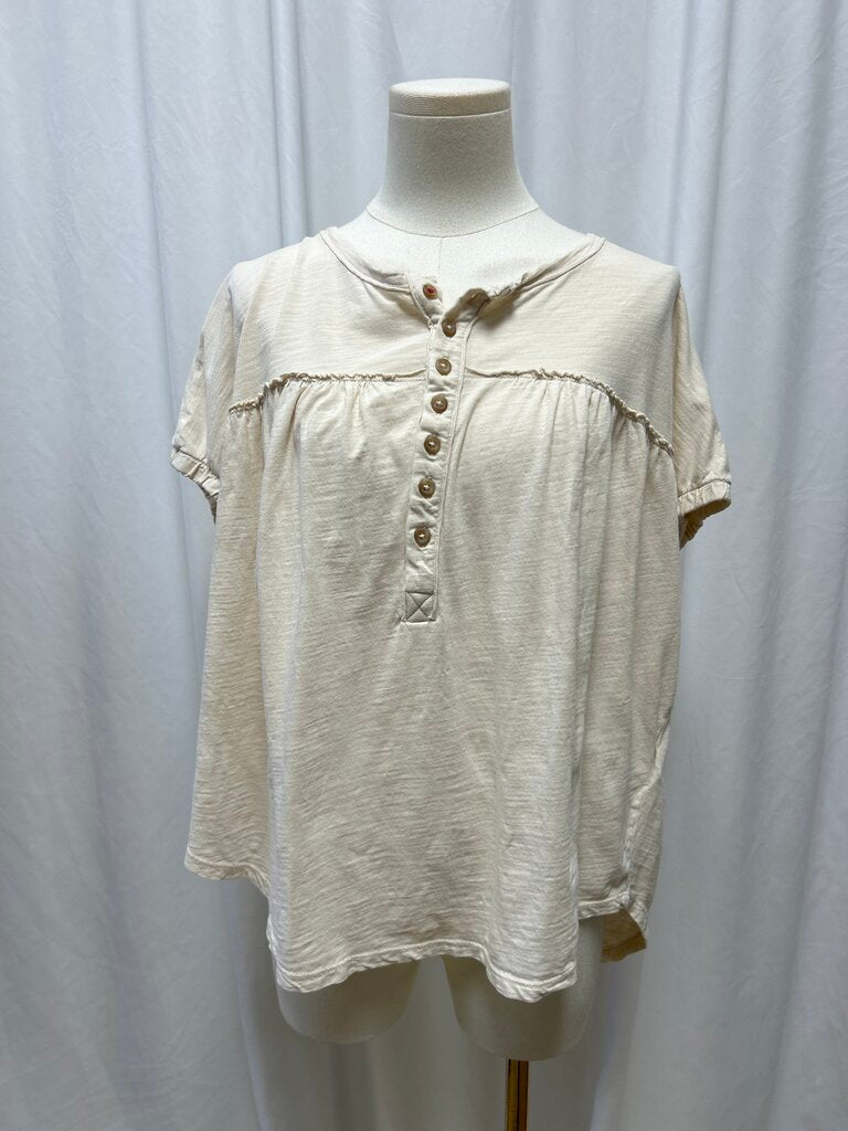 Pilcro Cotton Flowy Top