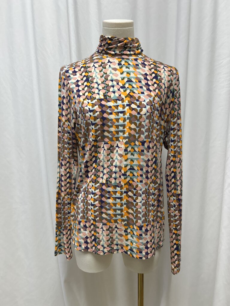 Marc Cain Abstract Printed Turtle Neck
