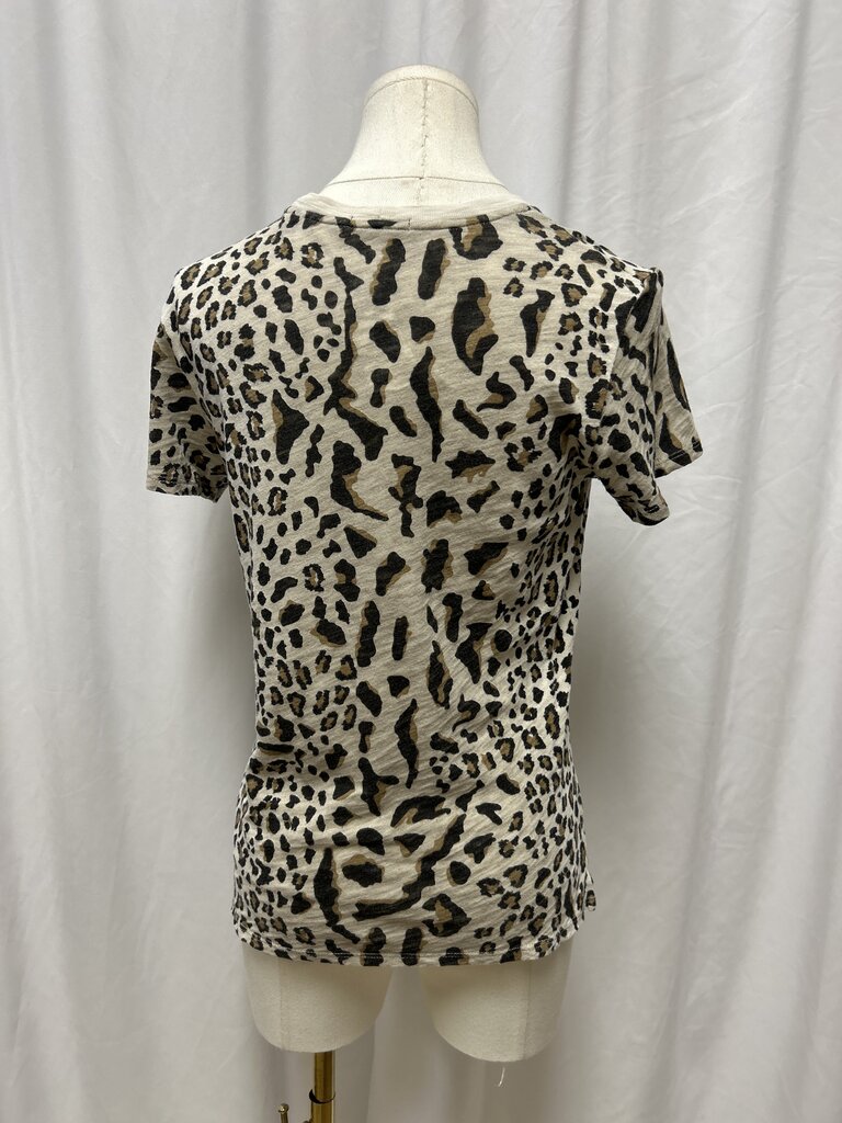 ATM Cotton Animal Print Tee