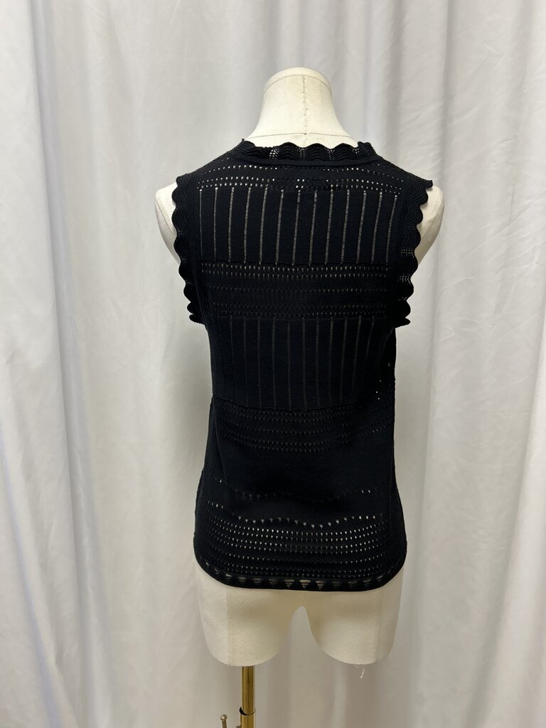 Derek Lam 10 Crosby Eyelet Knit Sleeveless Top