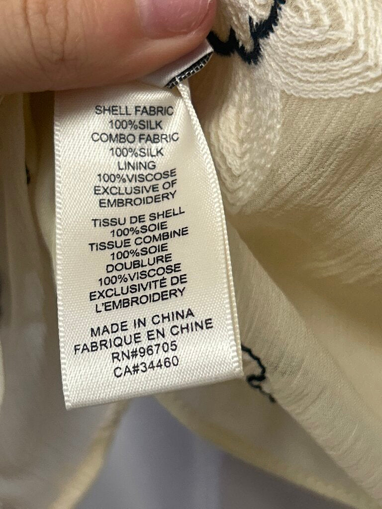 Rebecca Taylor Embroidered Sheer w/ Slip