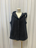 Eileen Fisher Wool Blend Hooded Vest