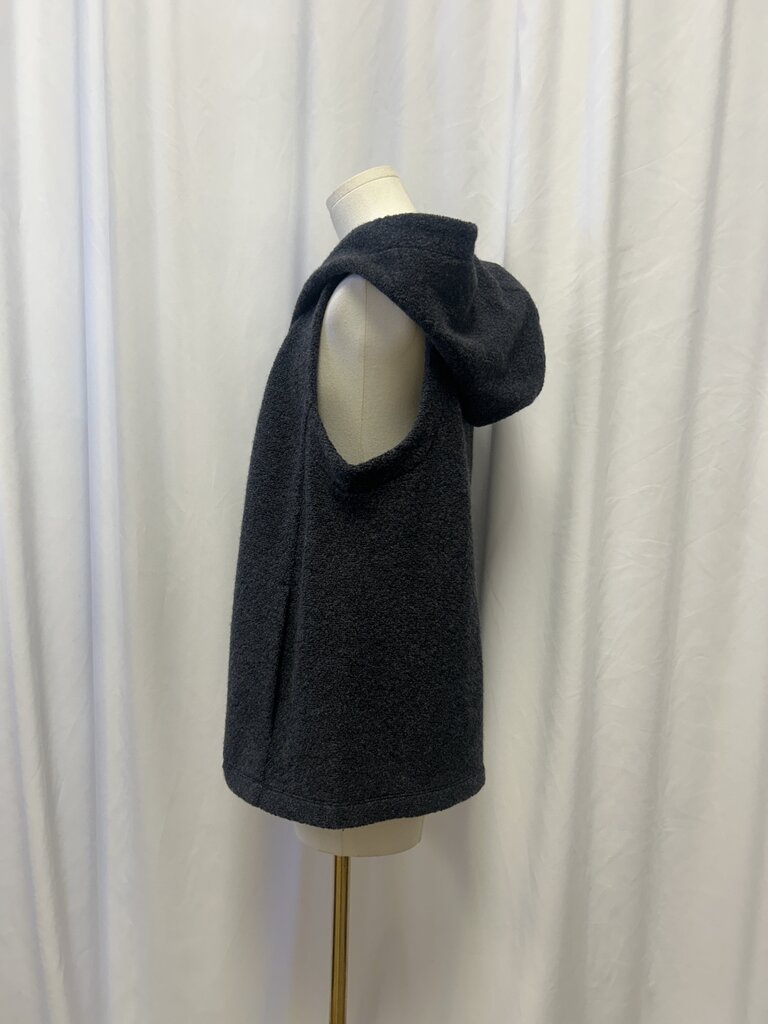 Eileen Fisher Wool Blend Hooded Vest