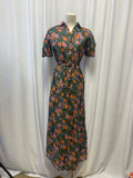 Birds of Paradis of Trovata Floral Maxi Dress w/ Belt
