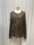 Saks Fifth Avenue Animal Print Cashmere Sweater