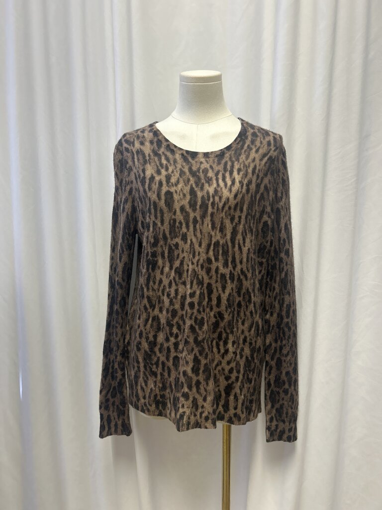 Saks Fifth Avenue Animal Print Cashmere Sweater