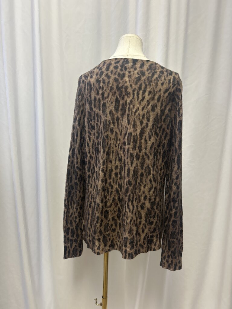 Saks Fifth Avenue Animal Print Cashmere Sweater