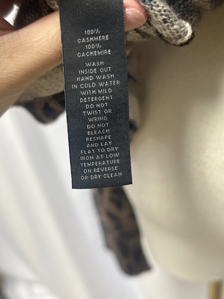 Saks Fifth Avenue Animal Print Cashmere Sweater