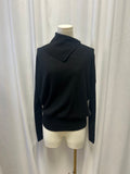 AllSaints Black Merino Turtleneck Sweater