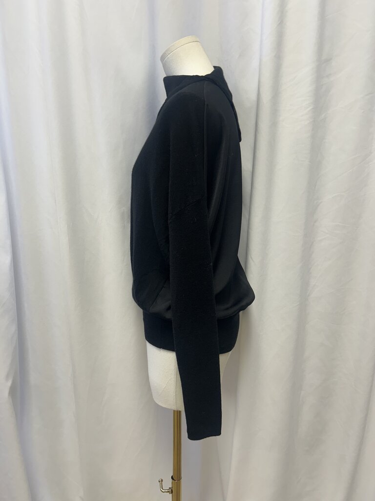 AllSaints Black Merino Turtleneck Sweater