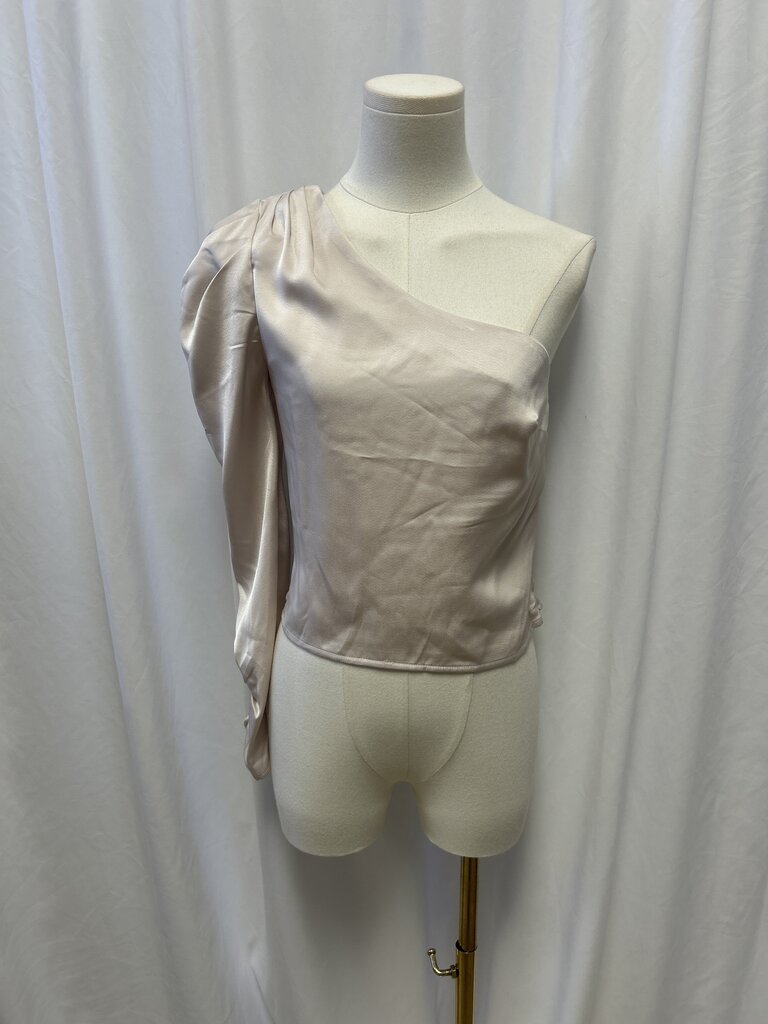 ASTR Ivory One Shoulder Top NWT