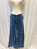 Pilcro Blue Wide Leg Pull On Cords
