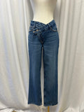 Good American Assymetrical Close Jean NWT