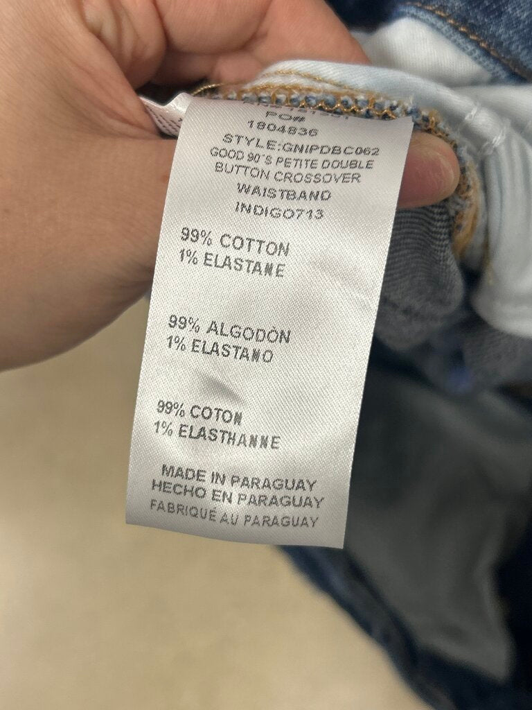 Good American Assymetrical Close Jean NWT