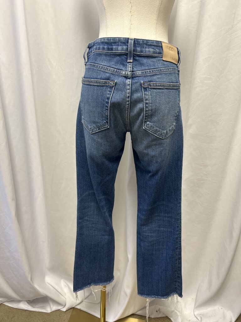 Trave Distresssed Hem Jean