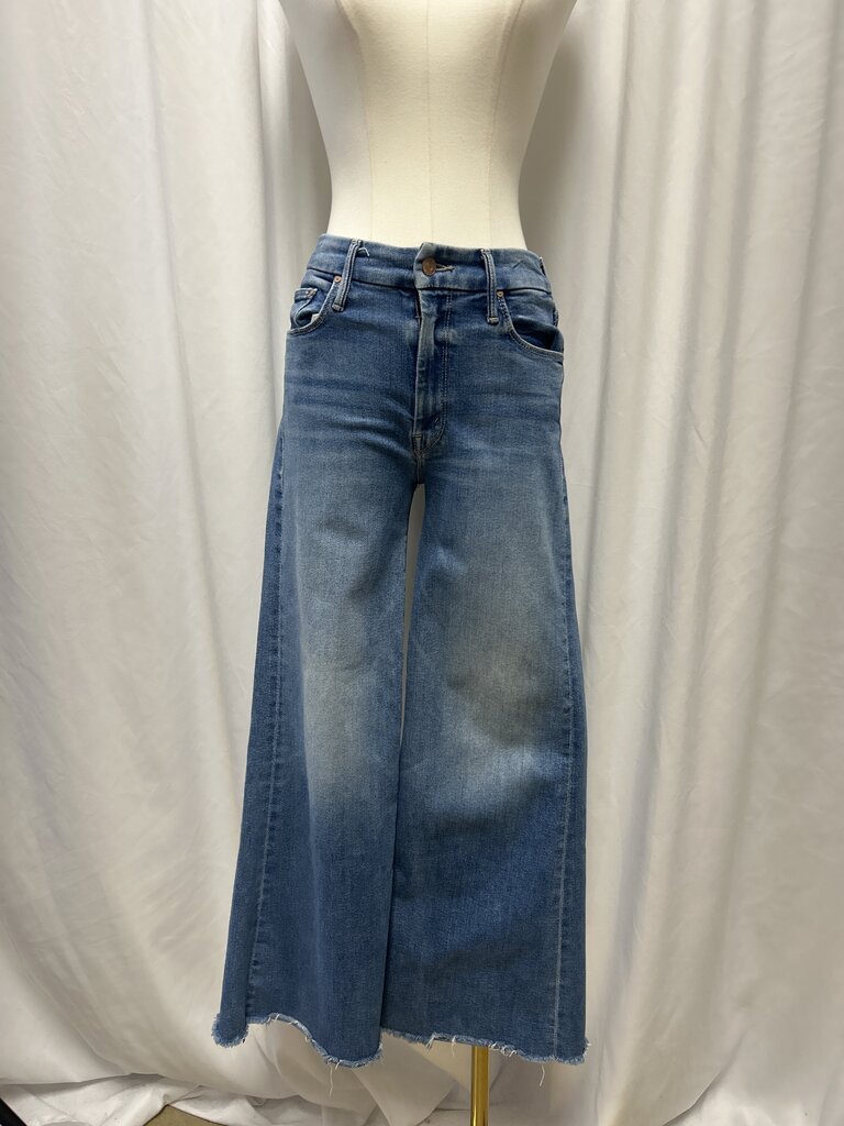Mother Wide Leg Medium Wash Jean