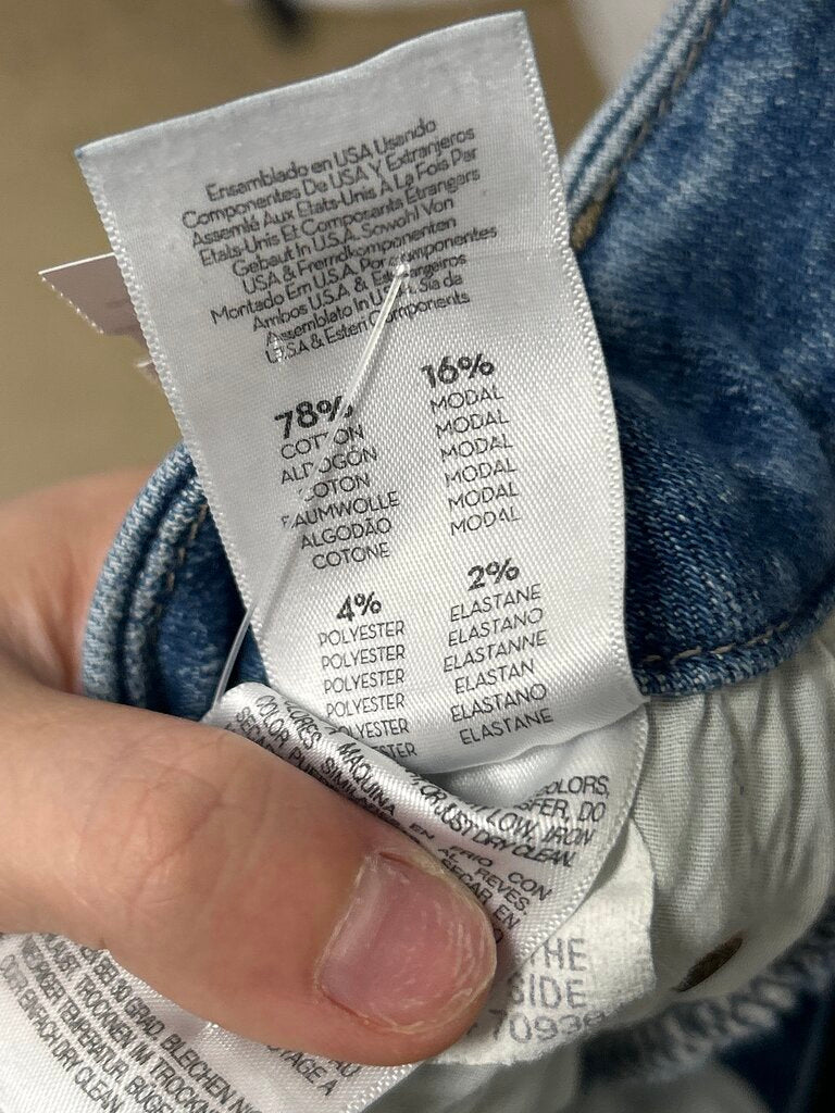 Mother Wide Leg Medium Wash Jean