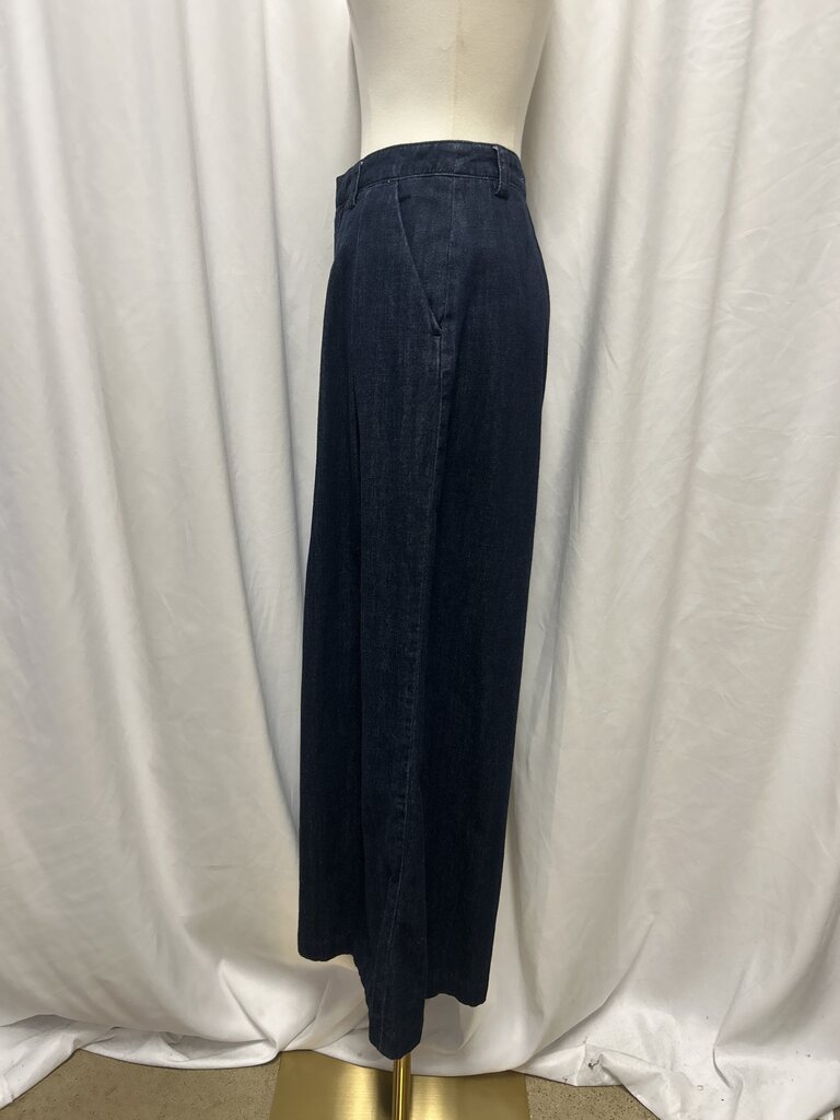 Maeve Cotton Pleated Wide Leg Trouser