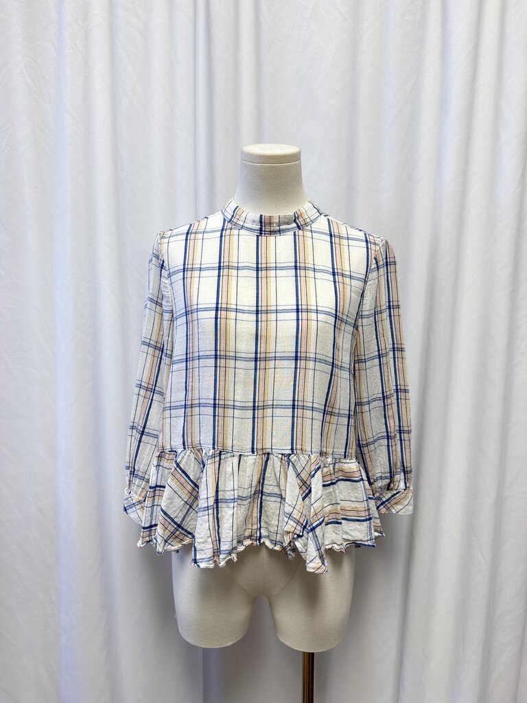 Maeve Plaid Top