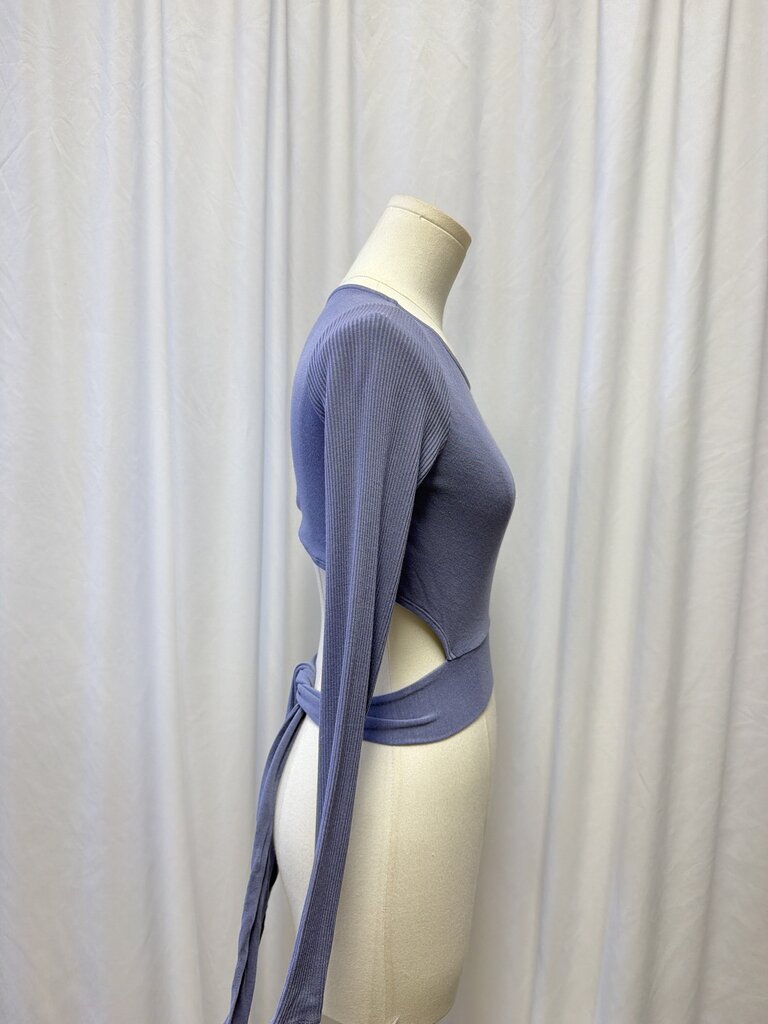 Alo Ribbed Wrap Top