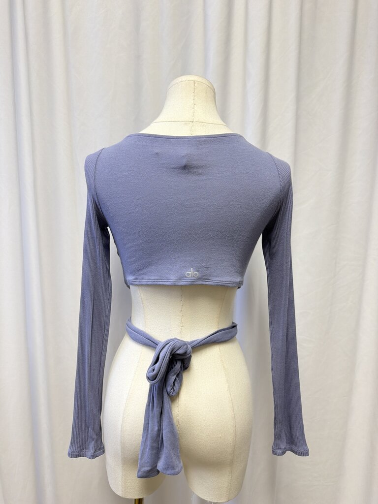 Alo Ribbed Wrap Top