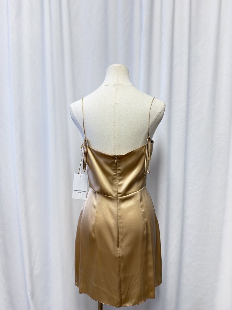 Amanda Uprichard Champagne Slip Mini Dress NWT