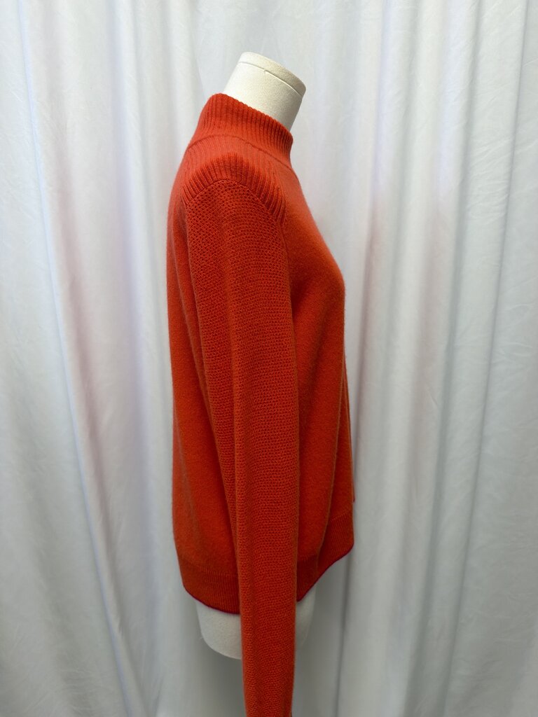 rag & bone Orange Mock Neck Cashmere Sweater