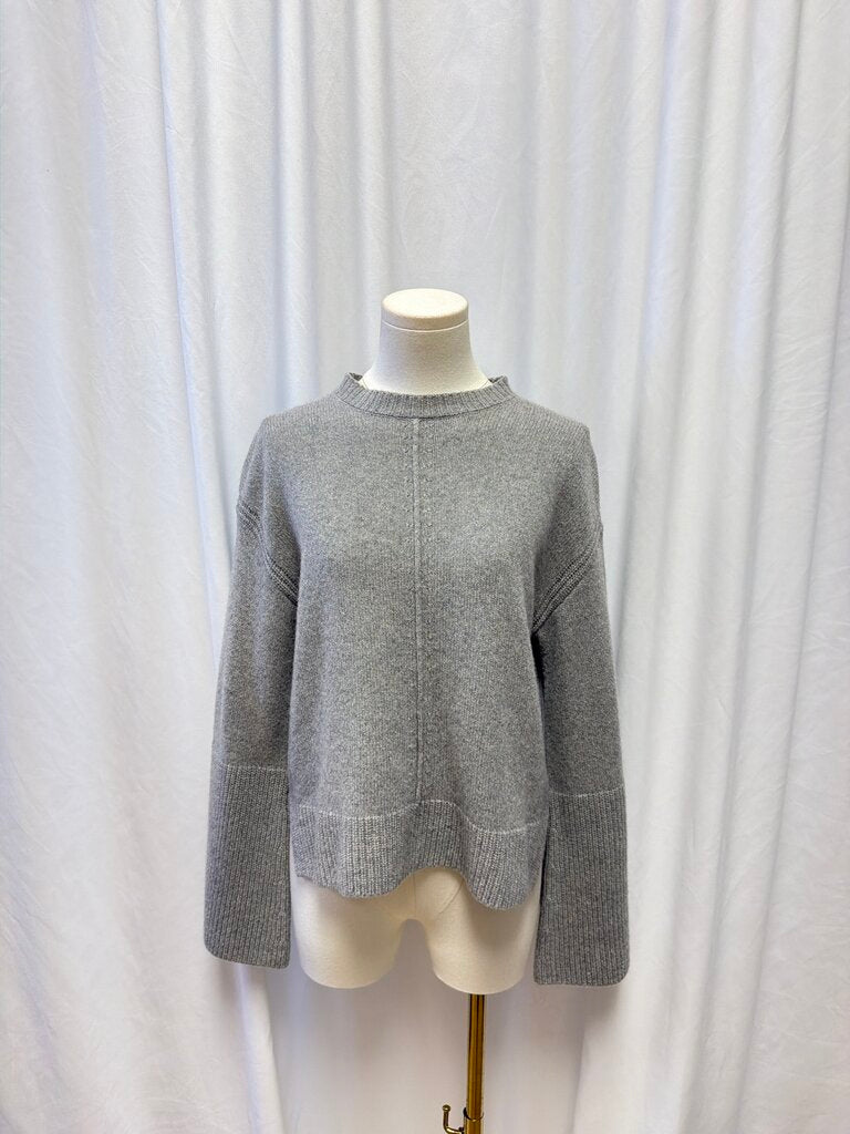 Frame Grey Cashmere Crewneck Sweater