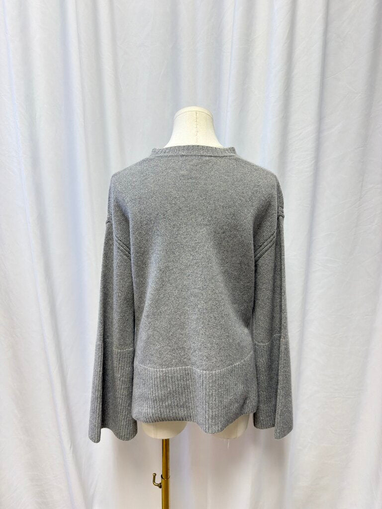 Frame Grey Cashmere Crewneck Sweater