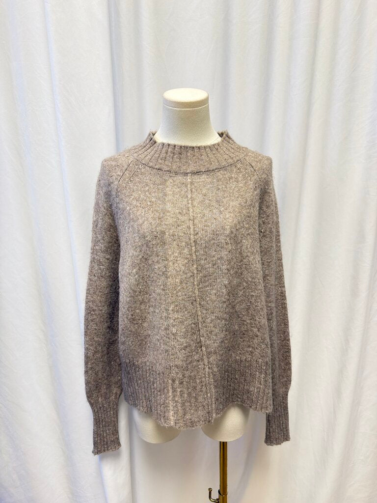 Evereve Brown Mock Sweater