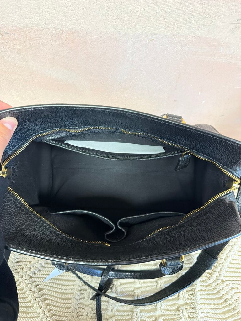 Alexander McQueen Pebbled Skull Tote w/ Crossbody Strap