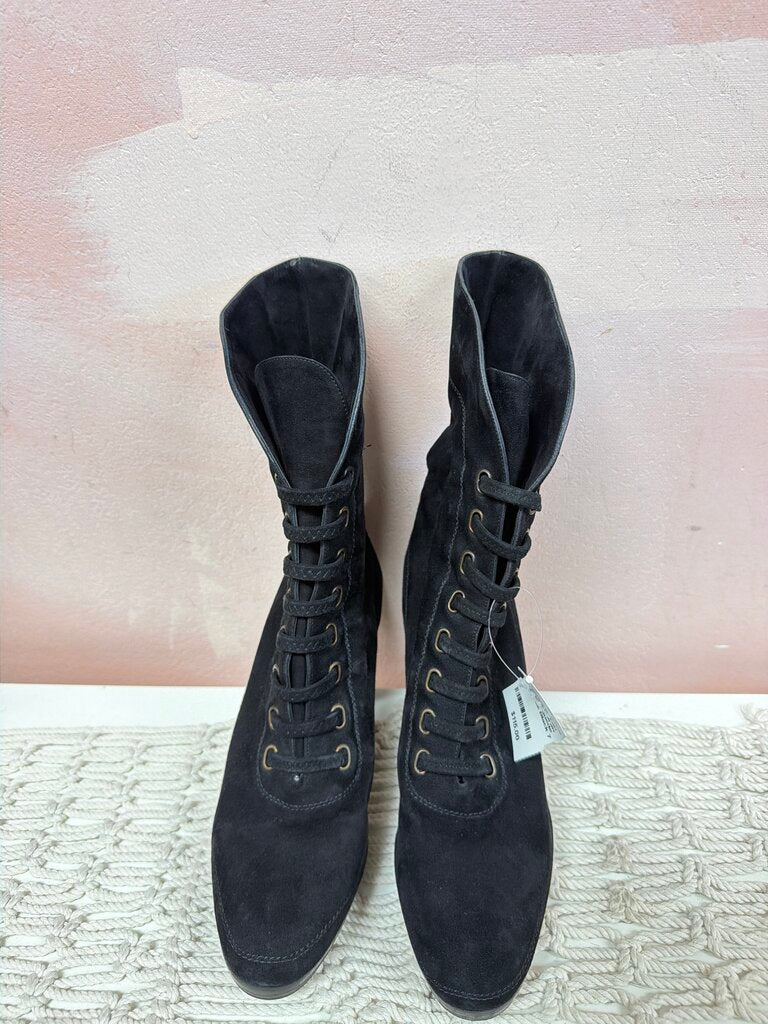 Donna Karan Black Suede Bootie