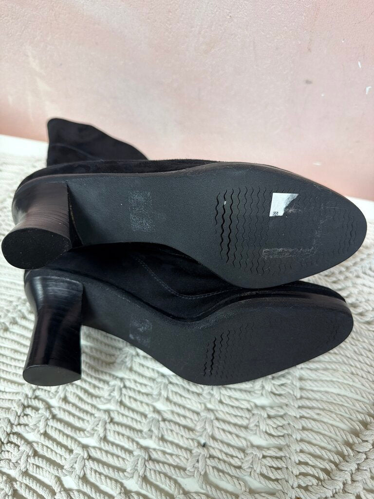 Donna Karan Black Suede Bootie