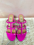 Valentino Pink Patent Slide w/Box & Dustbag