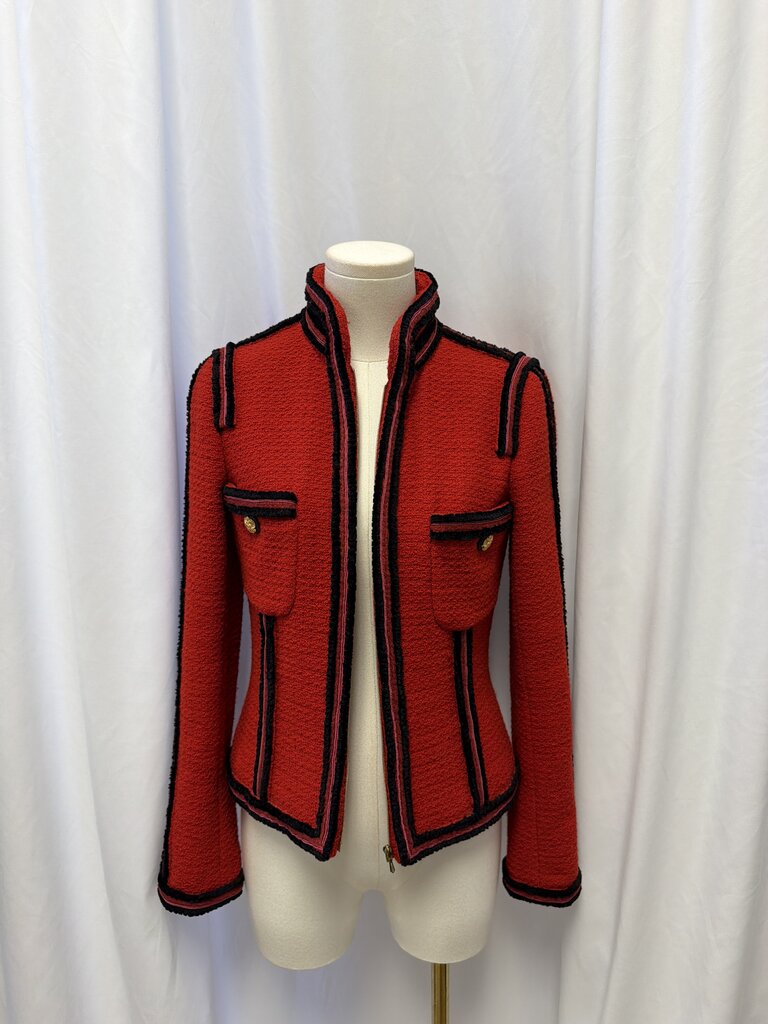 Chanel Paris-Moscou Pre-Fall 2009 Collection Vintage Tweed Zip Up Jacket
