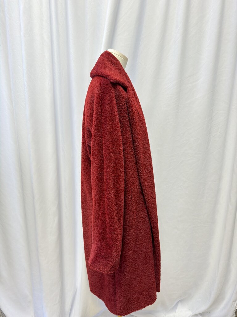 Max Mara Burgundy Wool/Alpaca Coat