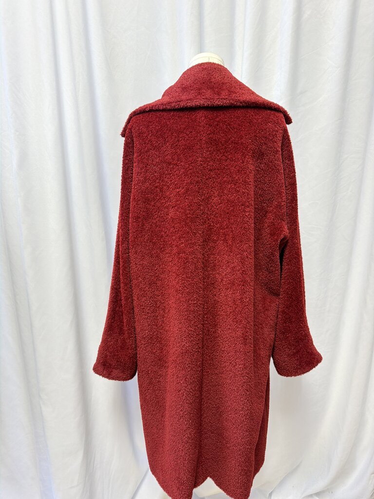 Max Mara Burgundy Wool/Alpaca Coat