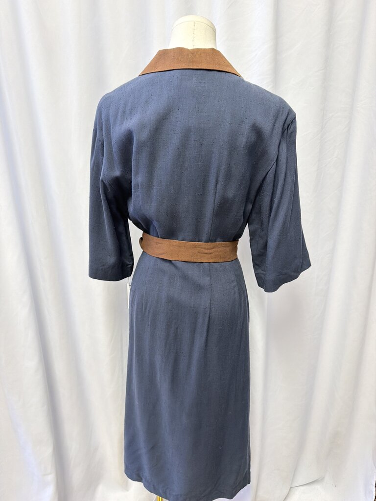 Dries Van Noten Navy Wrap Dress NWT