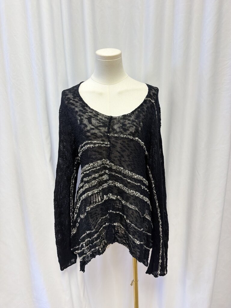 Crea Concept Black V Neck Sweater