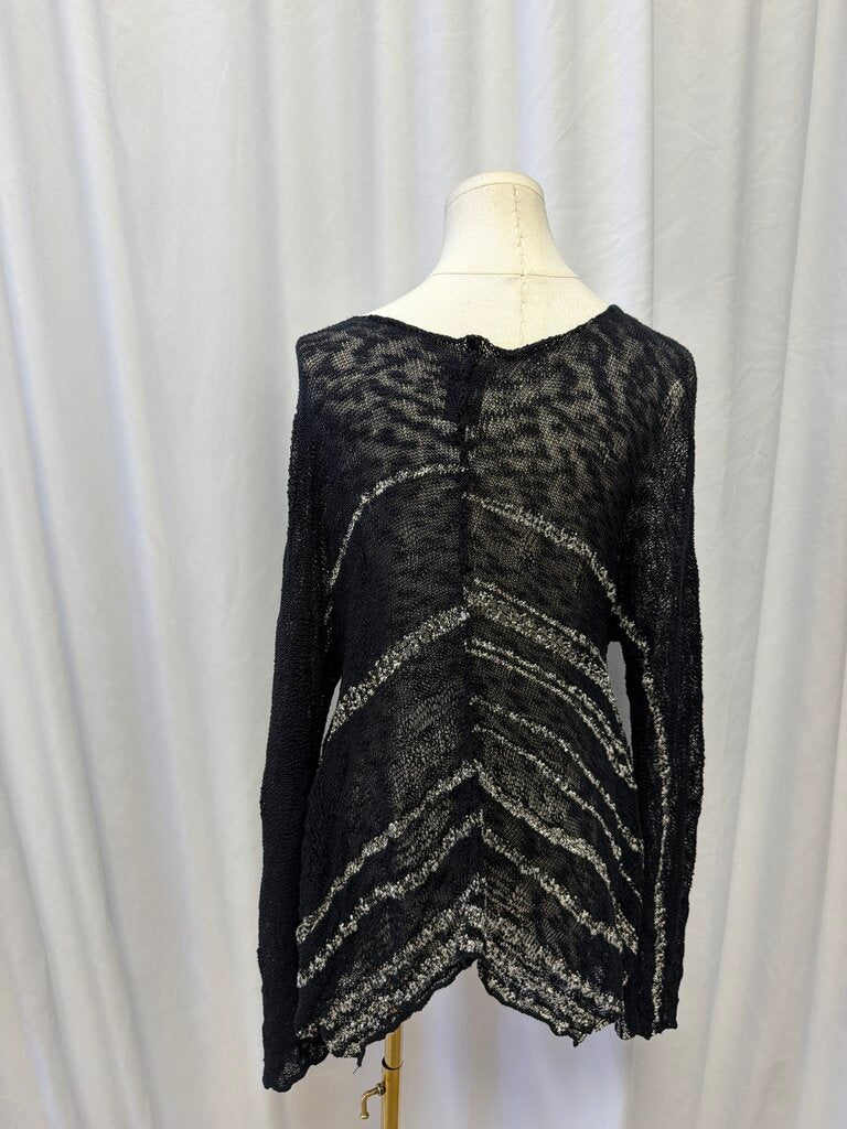 Crea Concept Black V Neck Sweater