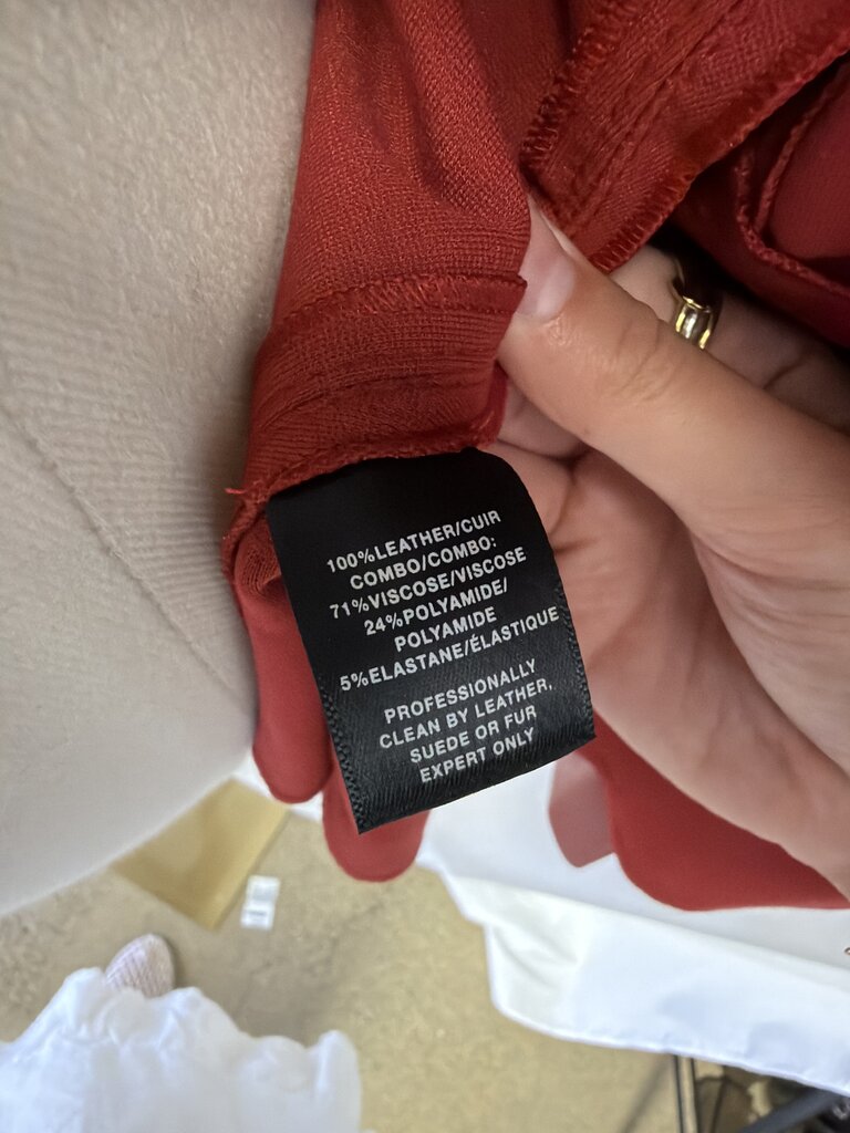 Lafayette 148 Red Leather Jacket