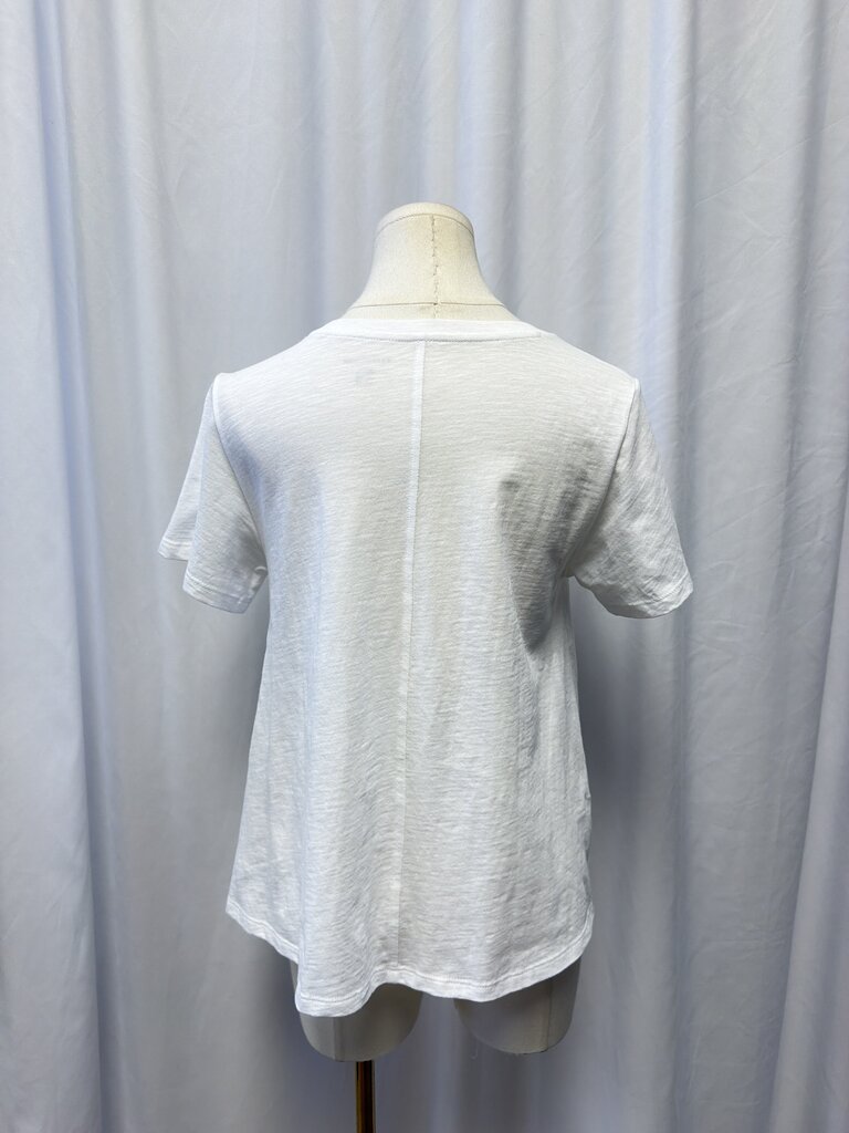 Eileen Fisher White Short Sleeve Tee