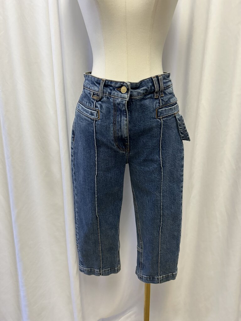 Jacquemus Le Raphia Cropped Jeans