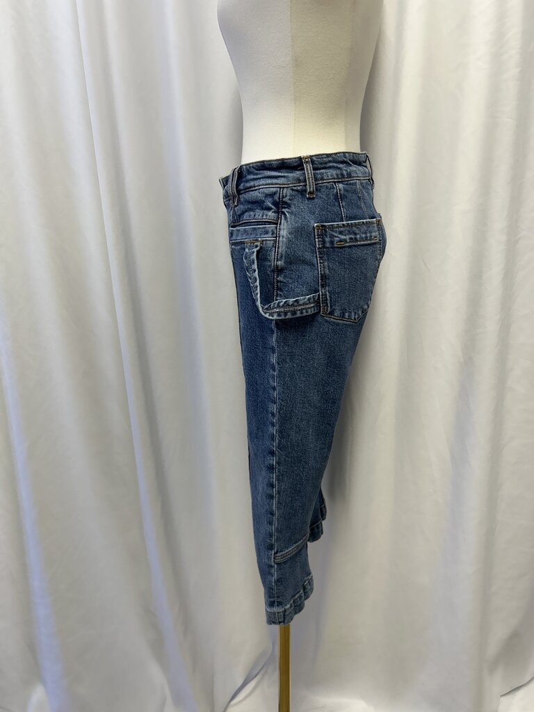 Jacquemus Le Raphia Cropped Jeans