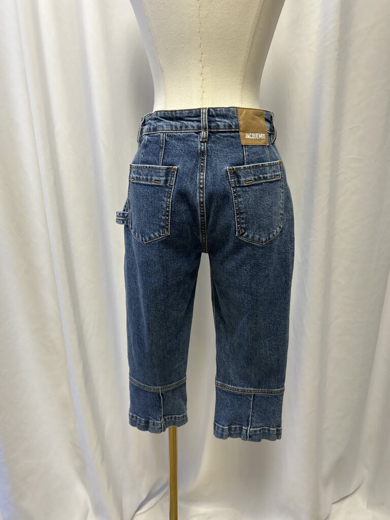 Jacquemus Le Raphia Cropped Jeans